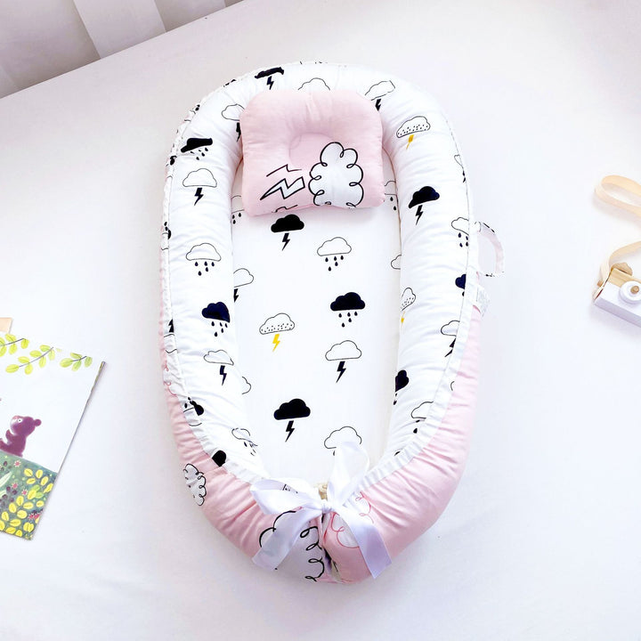 Portable Pure Cotton Baby Nest Bed - Newborn In Bed Bassinet - Soft and Comfortable - Totostore