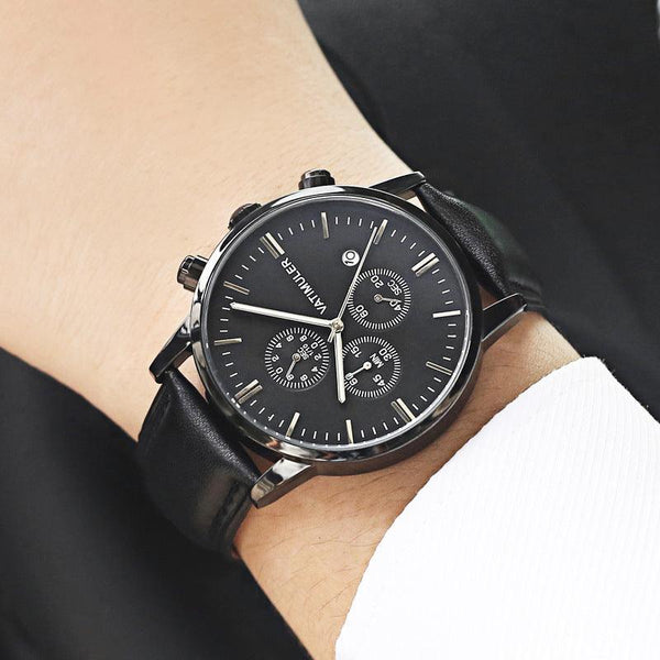 Korean Style Business Multifunction Mens Watch  Quartz Movement  Fashionable and Functional