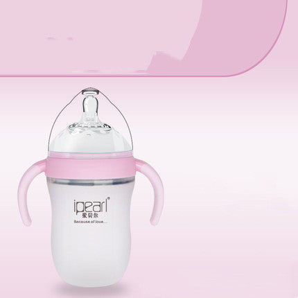 Super Soft Drop-proof Silicone Baby Bottle For Newborn Baby - Totostore