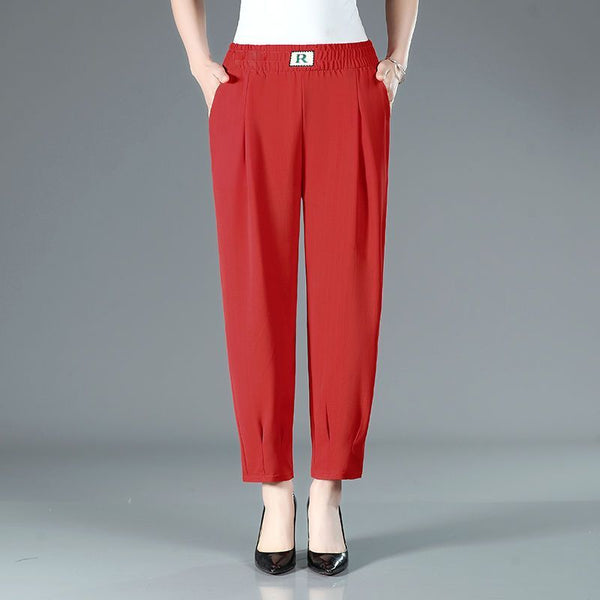 Womens Casual Harem Pants Loose Fit with Slimming Waist - Perfect for Any Occasion