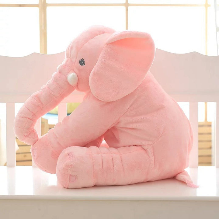 Plush Elephant Sleep Buddy - Soft Comfort Toy for Baby Handmade with Leather Shell - Totostore