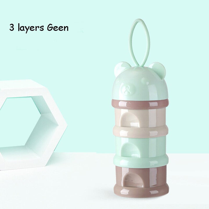 Portable Baby Food Storage- 34 Layers Bear Design for Infant Milk Powder Toddler Snacks More - Totostore