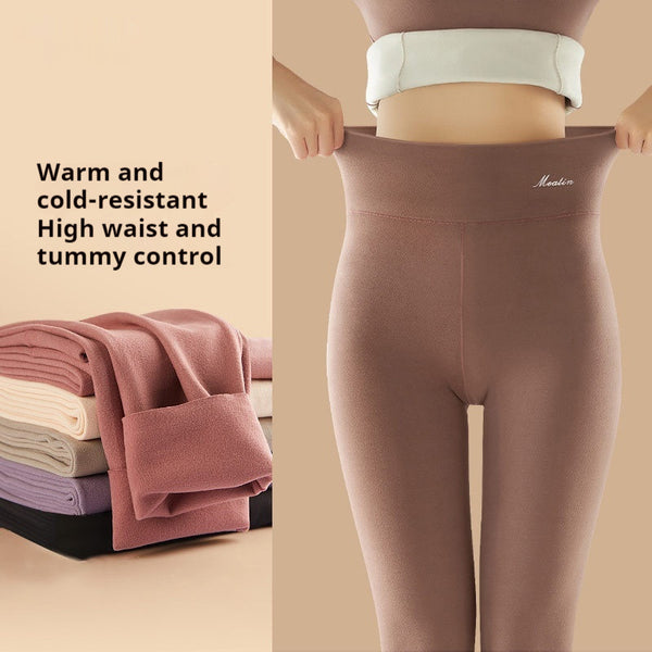 High Waist Womens Thermal Underwear Pant - Solid Color for Warmth and Comfort