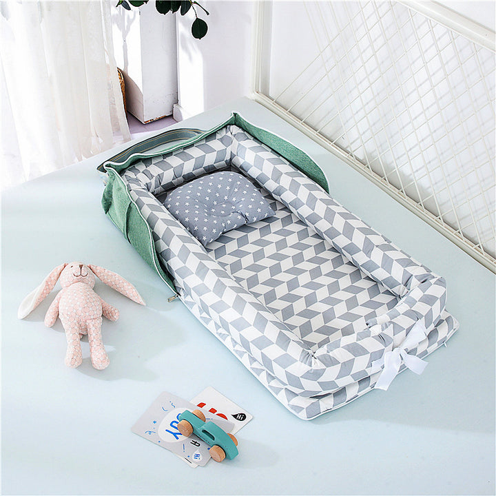 Portable Cotton Baby Bed for Travel - Lightweight and Easy to Assemble - Totostore