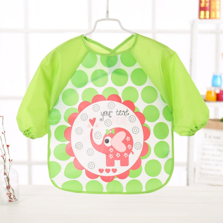 EVA food clothes baby clothes children's long-sleeved anti-dressing clothes baby bib bib - Totostore