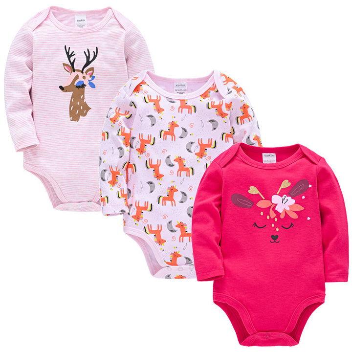 Adorable Comfortable Spring Baby Jumpsuit - Long-Sleeved Romper for Infants - Totostore