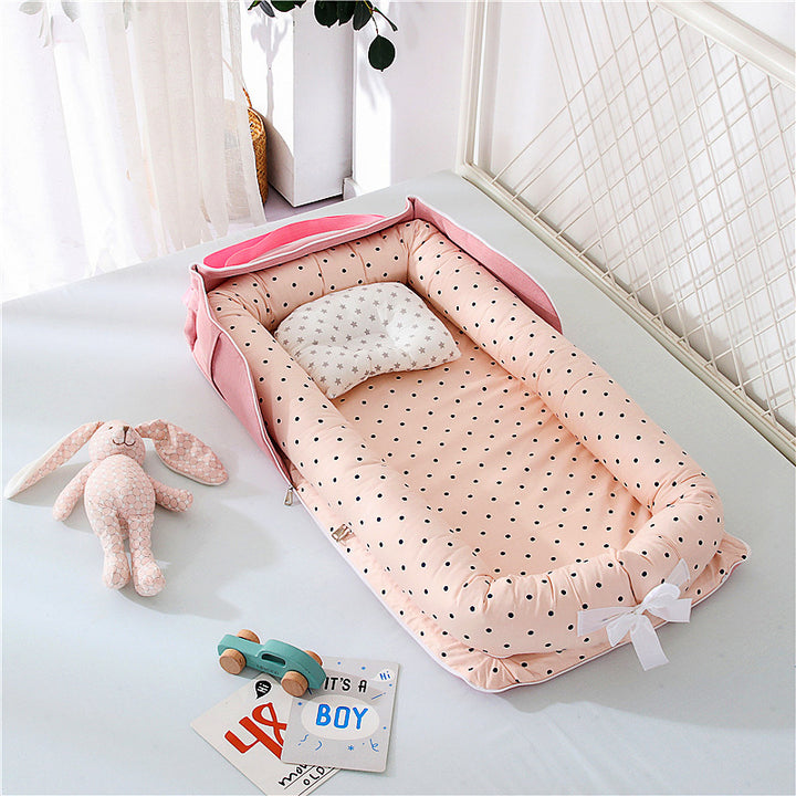 Portable Cotton Baby Bed for Travel - Lightweight and Easy to Assemble - Totostore