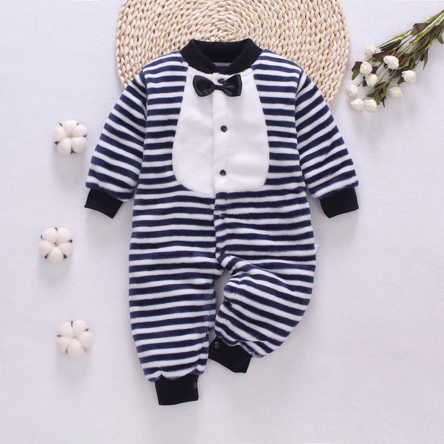 Pure Color Cozy Baby Onesie Thick Warm and Adorable - Totostore