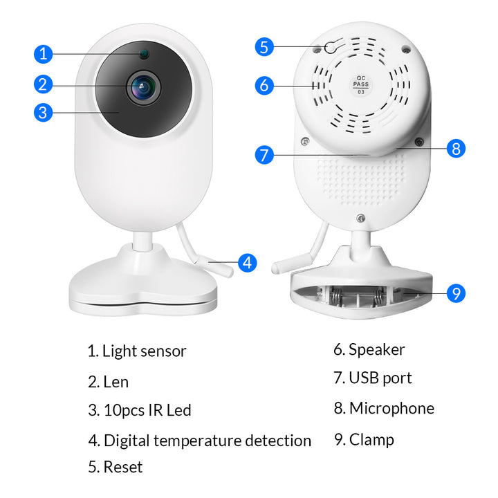 Monogrammed Baby Home Monitor - Keep Your Little One Safe and Secure - Totostore