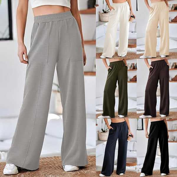 Women's High Waist Loose Wide Legs Trousers