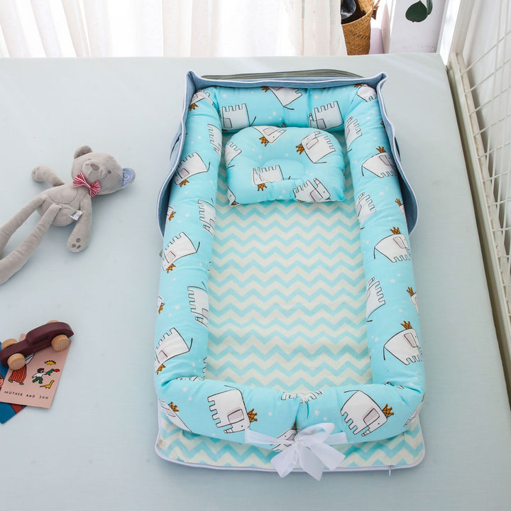 Portable Cotton Baby Bed for Travel - Lightweight and Easy to Assemble - Totostore