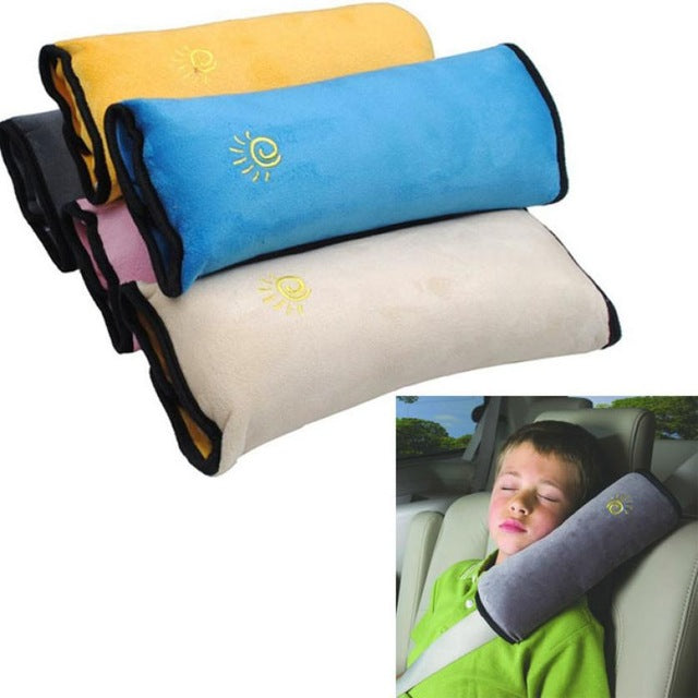 Baby Safety Strap Car Seat Belt Pillow with Shoulder Protection - 28x9x12cm Micro-suede Fabric - Totostore