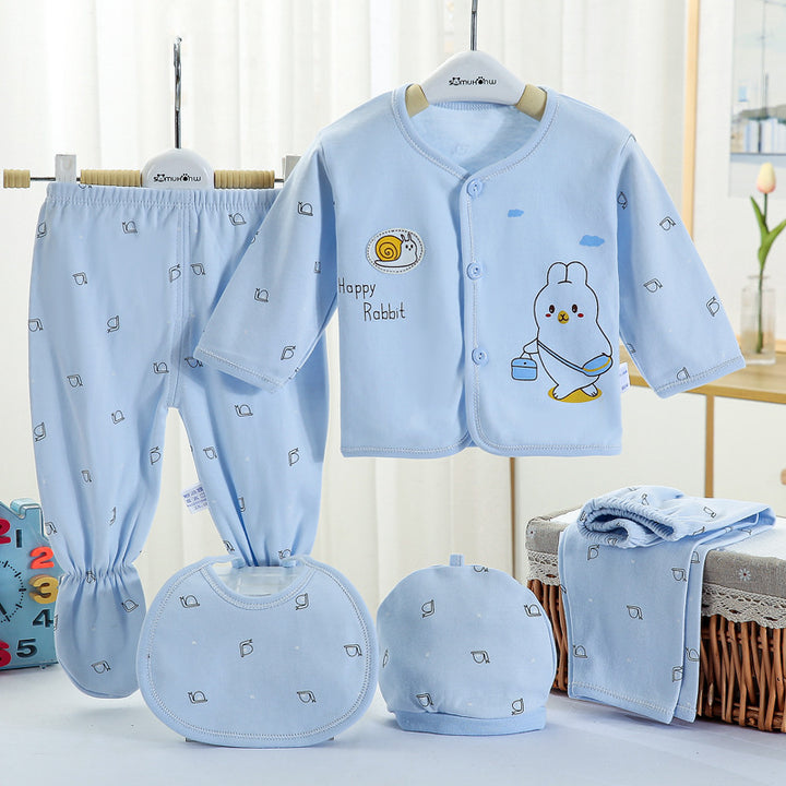 Newborn Cotton Underwear Set - 5-Piece Suit for 0-3 Months - Soft Cozy for Babys Comfort - Totostore