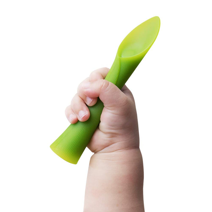 Olababy 100% Silicone Soft-Tip Training Spoon for Baby Led Weaning 2pack - Totostore