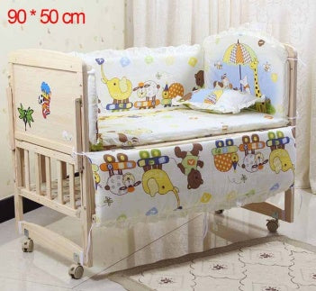 Newborn Essentials 5-Piece Cotton Baby Bedding Set - Totostore