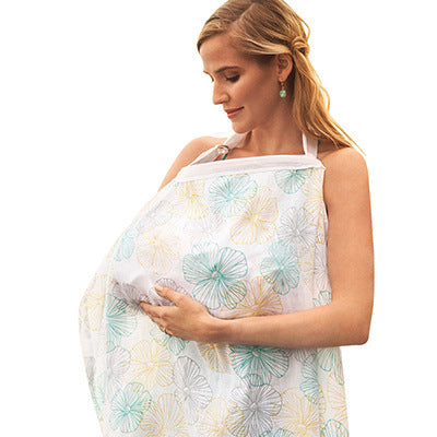 Summer Nursing Cover Thin Gauze Towel for Breastfeeding Outings and Sheltering Clothes - Totostore