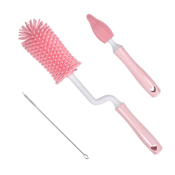 Easy Cleaning Silicone Baby Bottle Brush - Straw Scrubber for Hassle-Free Maintenance - Totostore