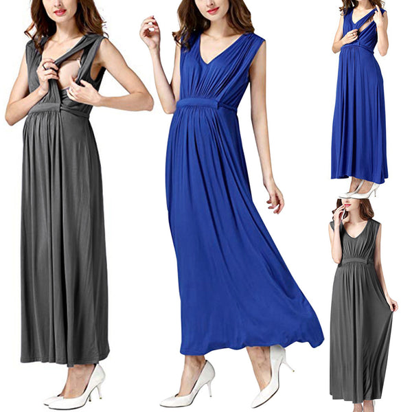 Stylish Functional Breastfeeding and Maternity Dress - Perfect for Evening Wear - Totostore