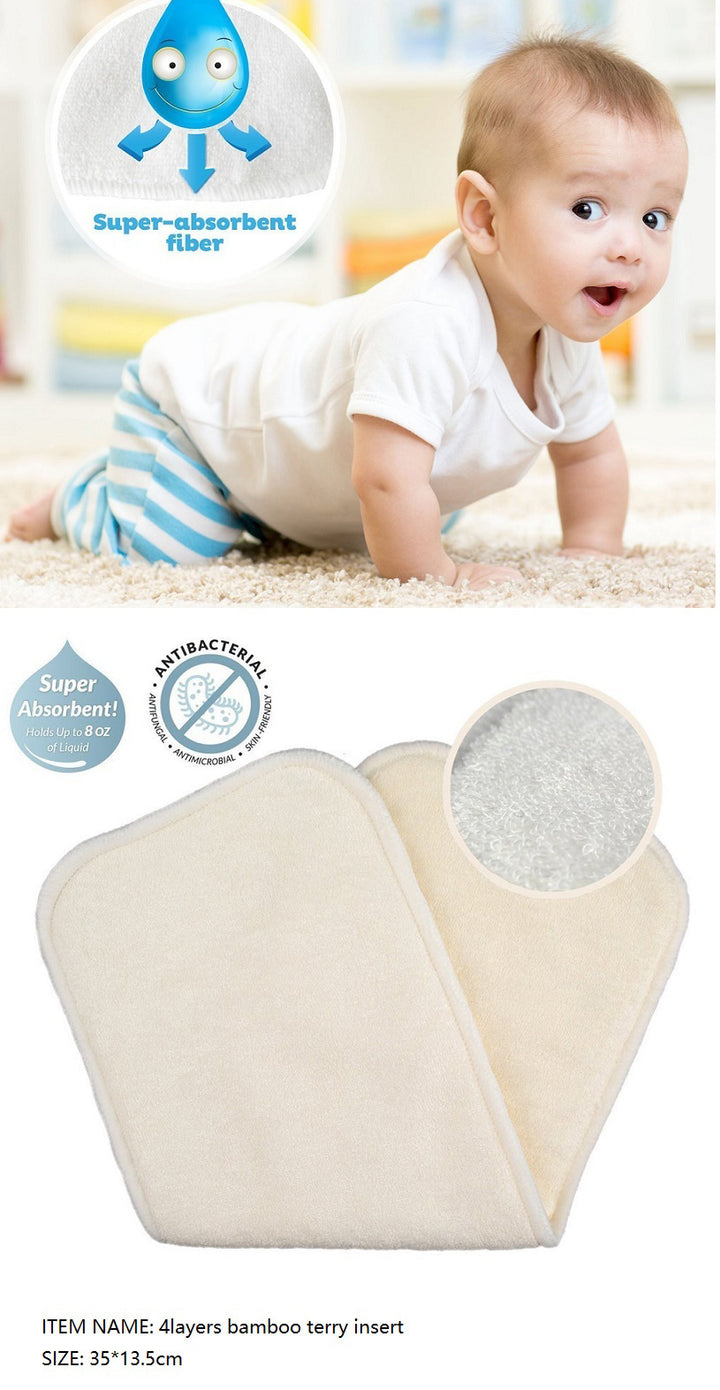 Bamboo Fiber Changing Mat Baby Diaper Diaper Insert Pad - Totostore