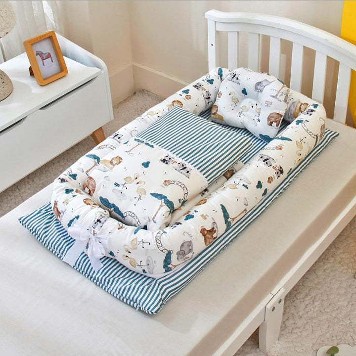 Foldable Portable Crib for Newborns with Anti-pressure Mattress - Travel Bed for Infants and Babies - Totostore