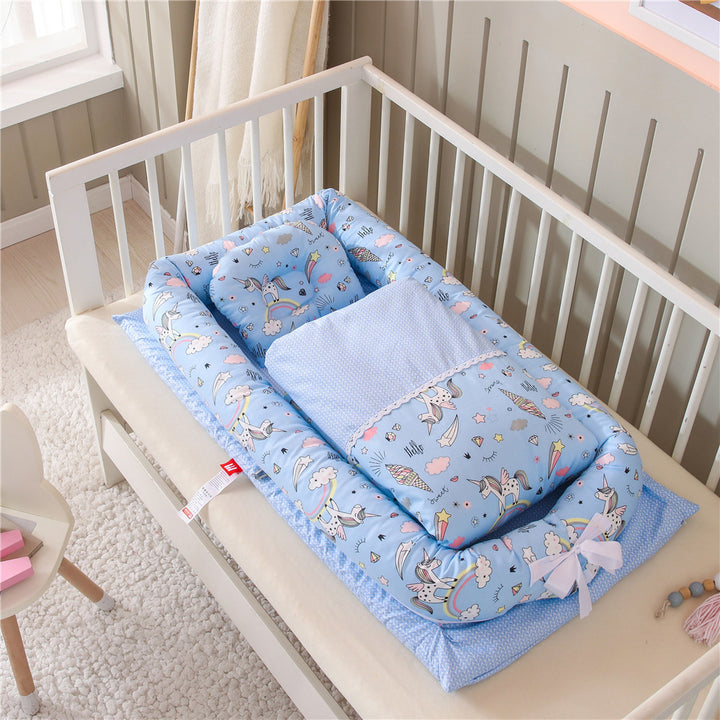 Foldable Portable Crib for Newborns with Anti-pressure Mattress - Travel Bed for Infants and Babies - Totostore