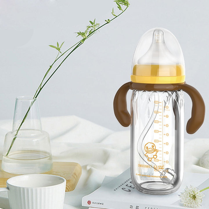 USB Constant Temperature Baby Feeding Bottle with Thermal Insulation Cover - Quick Flush Included - Totostore