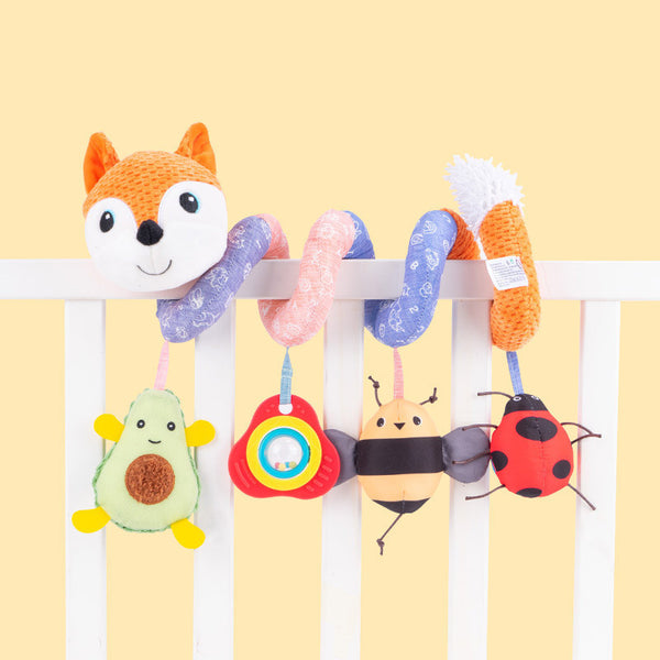 Plush Fox Baby Bed with Music Bell and Ringing Paper - Perfect for Your Little Ones Nursery - Totostore