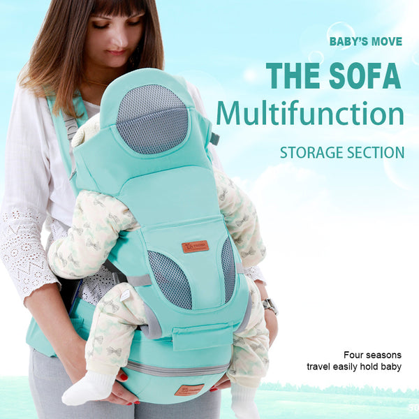 Ergonomic Baby Carrier - 0-48 Months  Front Facing Kangaroo Baby Wrap Sling for Travel  Hipseat Carrier