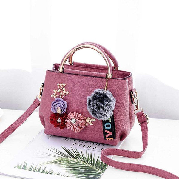 New Flower Hand Shoulder Bag for Women - Tattoo Inspired Design - High Quality Handbag for Ladies