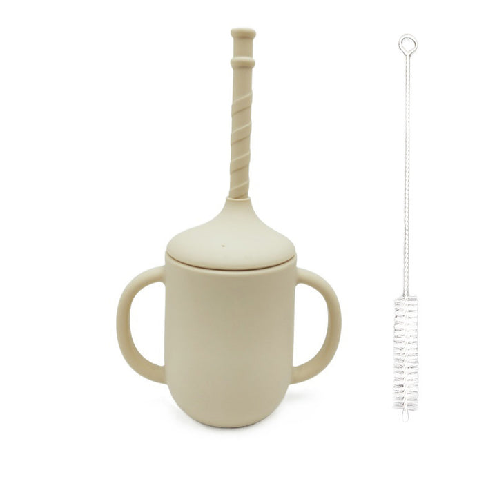 Leak-proof Drop-proof Silicone Baby Cup with Straw Mess-free Drinking for Newborns Shop Now - Totostore