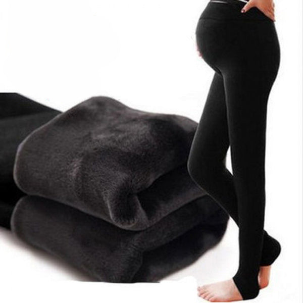 Thick Winter Velvet Maternity Leggings for Pregnant Women - Warm and Cozy Maternity Clothing - Totostore