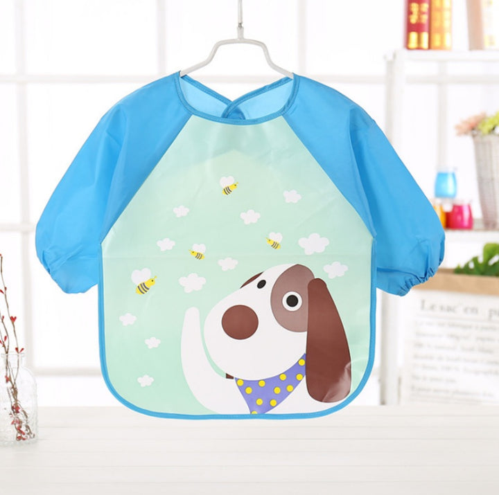 EVA food clothes baby clothes children's long-sleeved anti-dressing clothes baby bib bib - Totostore