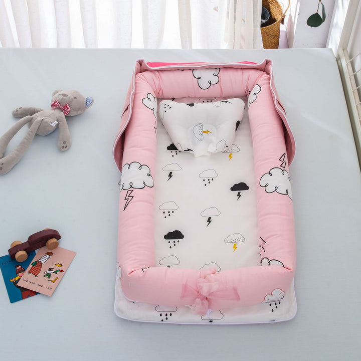 Portable Cotton Baby Bed for Travel - Lightweight and Easy to Assemble - Totostore