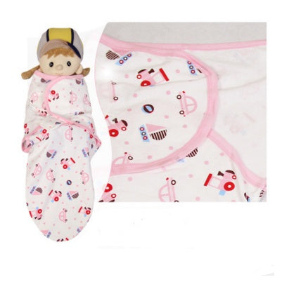 Cotton Baby Sleeping Bag and Wrapped Towel Set - Anti Startle Design for Baby - Cartoon Print - Must-Have Baby Products - Totostore