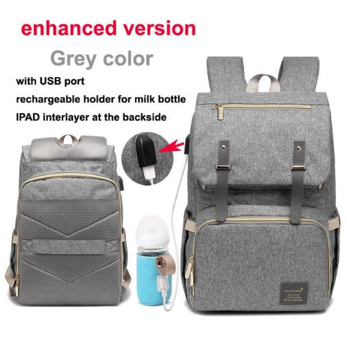 Milk Daddy Waterproof Backpack USB Charging Bottle Heating for Pregnancy Beyond - Totostore