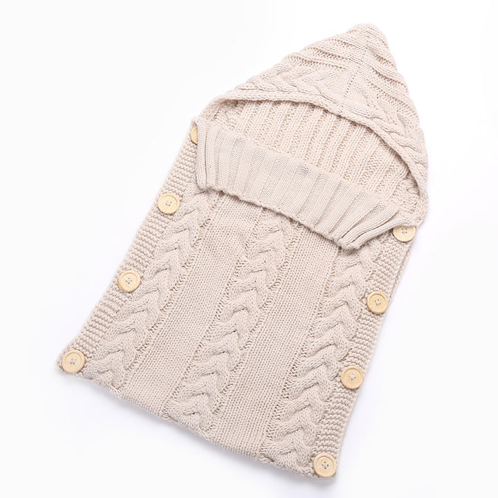 Cozy Knitted Baby Sleeping Bag - Soft and Warm for Infants and Toddlers - Nursery and Travel Use - Totostore