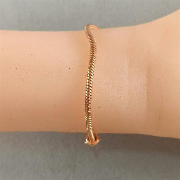 Rose Gold Snake Bones Dreamcatcher Bracelet Feminine and Stylish