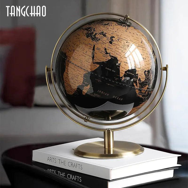 Retro World Map Globe - Home Office Decor Accessory - Charm with History