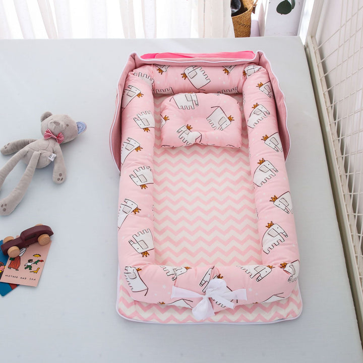 Portable Cotton Baby Bed for Travel - Lightweight and Easy to Assemble - Totostore