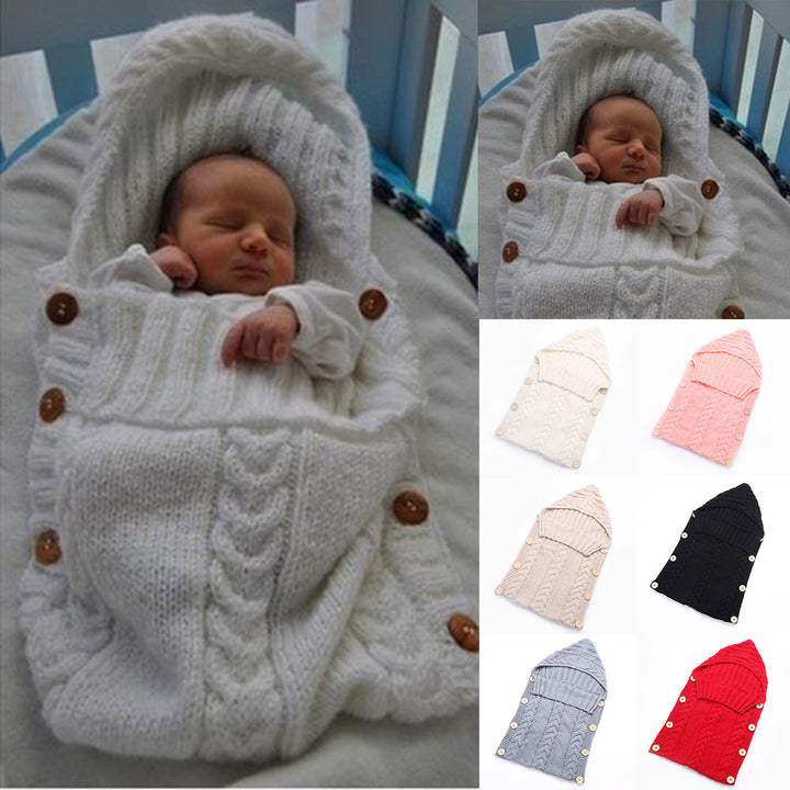 Cozy Knitted Baby Sleeping Bag - Soft and Warm for Infants and Toddlers - Nursery and Travel Use - Totostore