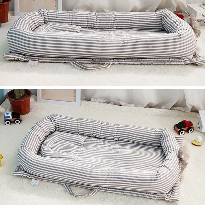 Soft Cotton Baby Bed - Comfortable Durable for Little Ones Sleep - Totostore