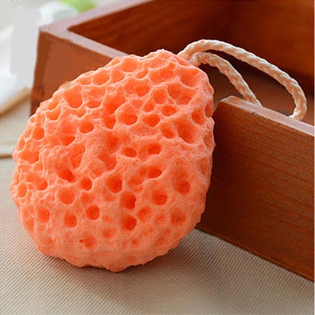 Honeycomb Newborn Baby Bath Sponge Brush - Massage Exfoliate Clean Babys Body and Face - Totostore