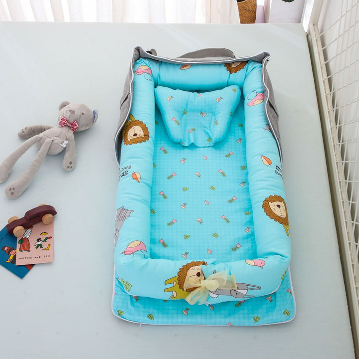 Portable Cotton Baby Bed for Travel - Lightweight and Easy to Assemble - Totostore