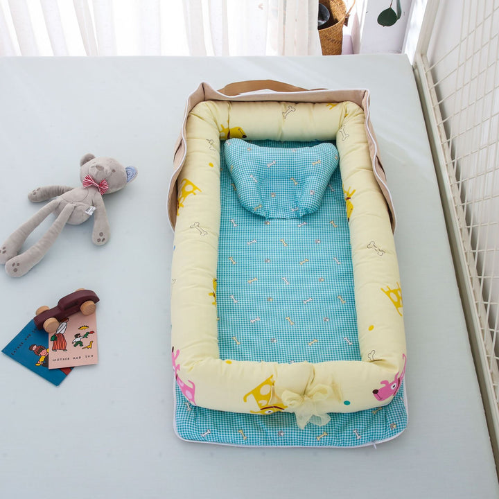 Portable Cotton Baby Bed for Travel - Lightweight and Easy to Assemble - Totostore