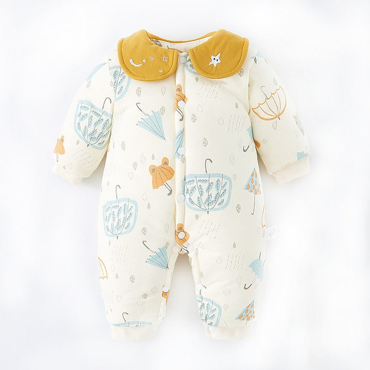 Warm Cotton Onesie for Baby Thickened for Winter Crawling Clothes Sleeping Bag or Outerwear Spring Autumn Newborn Essentials - Totostore