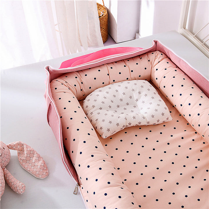 Portable Cotton Baby Bed for Travel - Lightweight and Easy to Assemble - Totostore