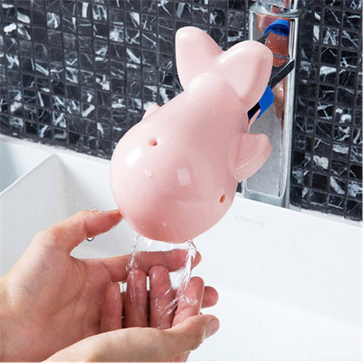 Baby Cute Dolphin Bathroom Brush Faucet Extenders Children Washing Hands Convenient Protector Cover for Kid Washing Helper Tools - Totostore