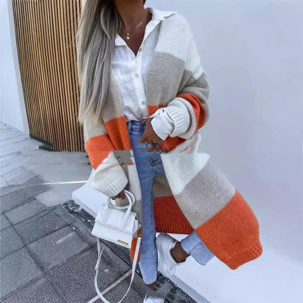 Long Loose Knit Cardigan Coat - Perfect for Cozy Fall Days