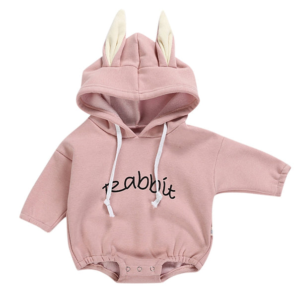 Todder Kid new born baby clothes Girl Boy Rabbit Letter Sweatshirt Tops Spring Autumn clothes Pullover Bodysuit baby costumes - Totostore