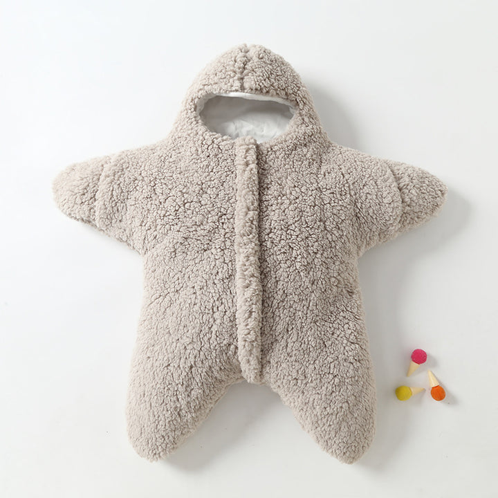 Starfish Lamb Design Baby Sleeping Bag - Thickened Cotton Warm Anti-Kick Quilt Feature - Totostore